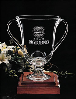 JCA1024 Legacy Trophy Crystal Bowl with Wood Base