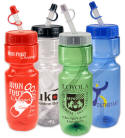 22 OZ. CLEAR & TRANSLUCENT BIKE BOTTLES - SUPER PRICING