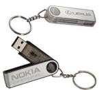 USB Foldout Jump Drive Corporate Silver customized with your Branding / Your logo
