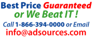 Best Lowest Price Guaranteed or We Beat IT !  Call us at 1-866-394-0000 or Email us
