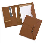 AC135-4 - Padfolios Toffee Pebbled Leather Padfolio