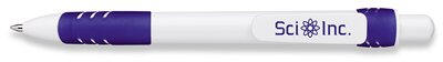 P27002 Paper Mate Dash White Barrel / Navy Trim Ball pen