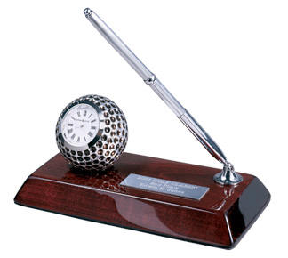 Howard Miller Executive Golf Clock Desk Set With Pen 645 520