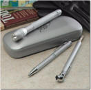 Roadster Gift Set with Your Branding -Tire Gauge - Colonnade Pen - Flashlight