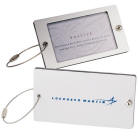 Steel Threads Acrylic Identification Luggage SilverTag custom logo printed engraved