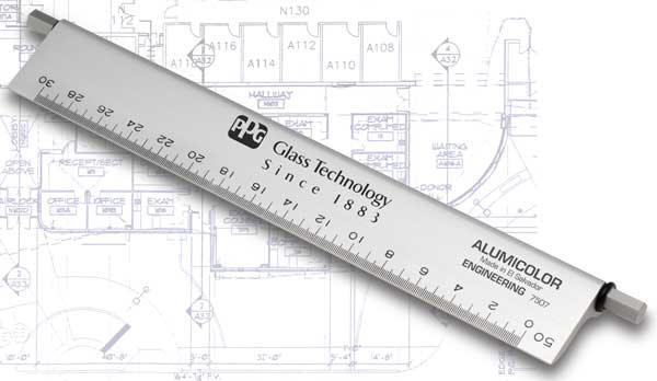 Rapid Rule Architecture ruler scale 12  made in USA