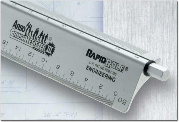 Rapid Rule Architecture ruler scale 12  made in USA